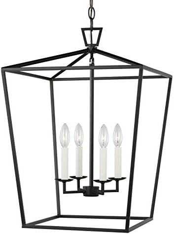 Sea Gull 5392604EN-112 Dianna Pendant, 4-Light 14 Total Watts, Midnight Black