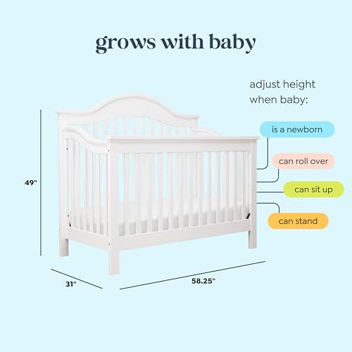 Image of DaVinci Jayden 4-in-1 Convertible Crib in White, Greenguard Gold Certified