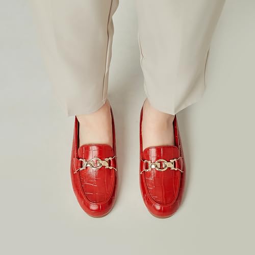 Image of VERDASCO Women's Loafers Comfort Slip-Ons Flat Work Shoes Casual Moccasins Penny Loafers Lady Dress Shoes
