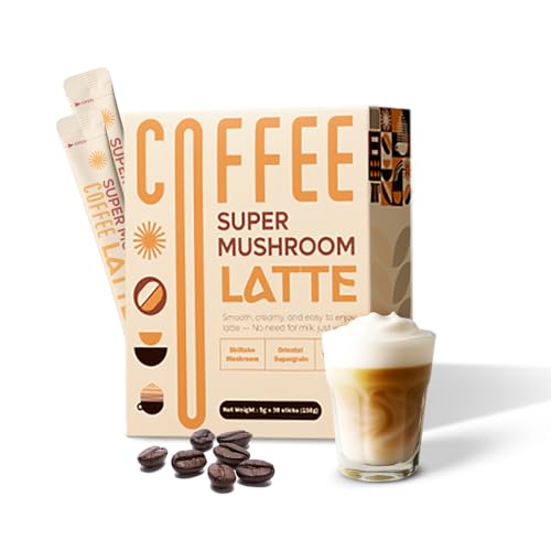 DALAMHARI Mushroom Coffee Latte 30T | Shiitake Mushroom Ryze Mushroom