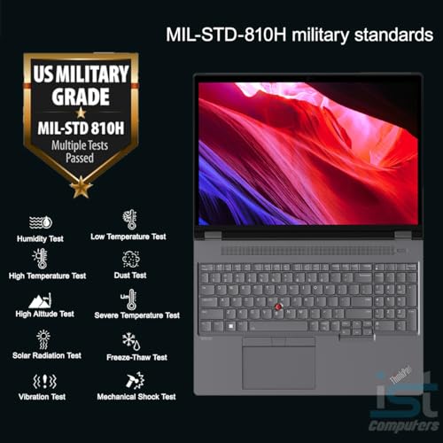 Image of Lenovo ThinkPad P16 Mobile Workstation Laptop (16 inch UHD+ 4K+, NVIDIA RTX 3500 Ada 12GB, Intel Core i7-14700HX, 32GB DDR5, 1TB SSD) for Engineer, Designer, Architect, Fingerprint, IR Webcam, Win 11 Pro