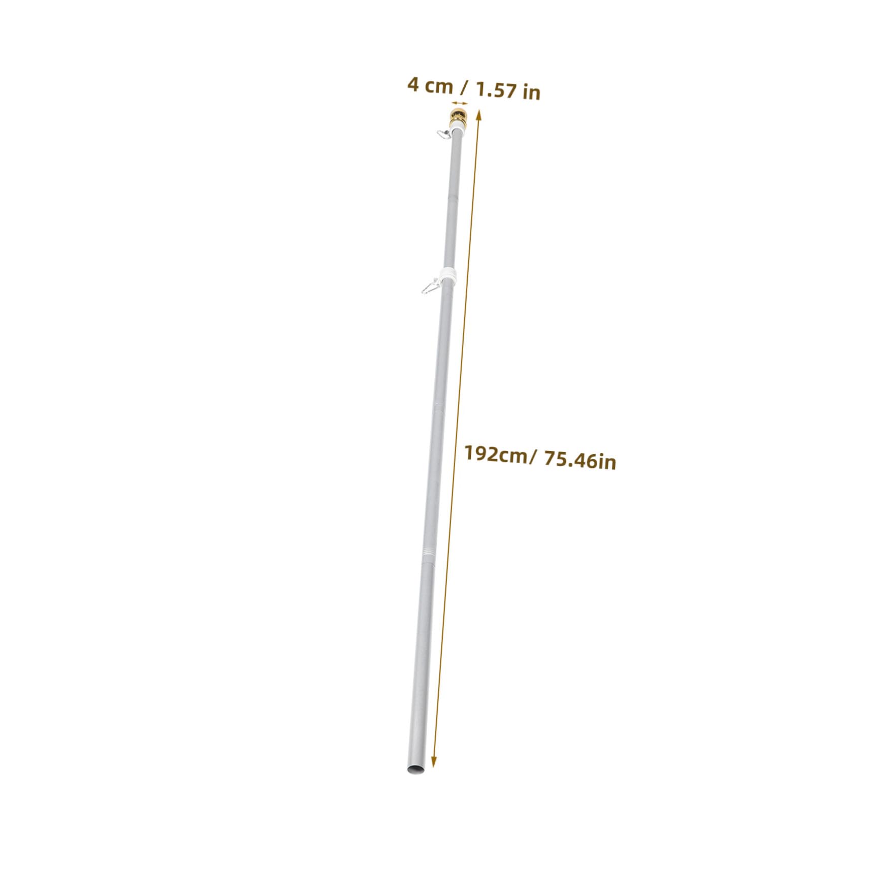 NUOBESTY Asta Bandiera in Acciaio Inossidabile Antiruggine con Anello Rotante Supporto Resistente per Giardino Cortile e Balcone Bandiera Esterno Multifunzionale