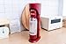 DrinkMate OmniFizz Sparkling Water and Soda Maker, Carbonates Any Drink, with 3 oz CO2 Test Cylinder (Royal Red)