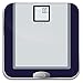 EatSmart Precision Tracker Digital Bathroom Scale w/ 400 lb. Capacity and EatSmart AccuTrack Software, Silver / Dark Blue