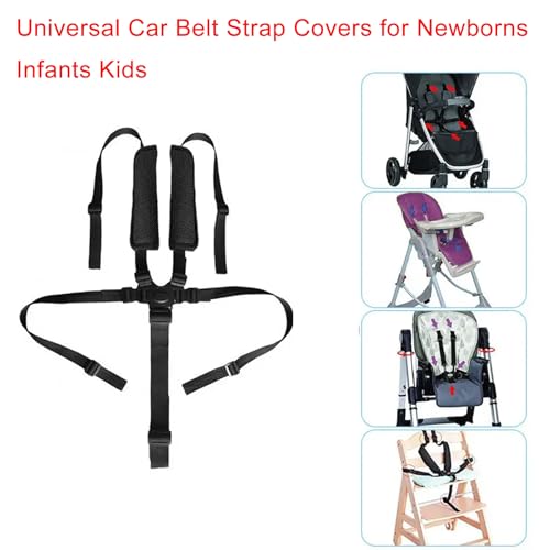 Image of 2 Pack Car Seat Strap Covers,Seat Neck Strap Covers for Car,Universal Seat Belt Covers,Car Seat Straps Shoulder Pads