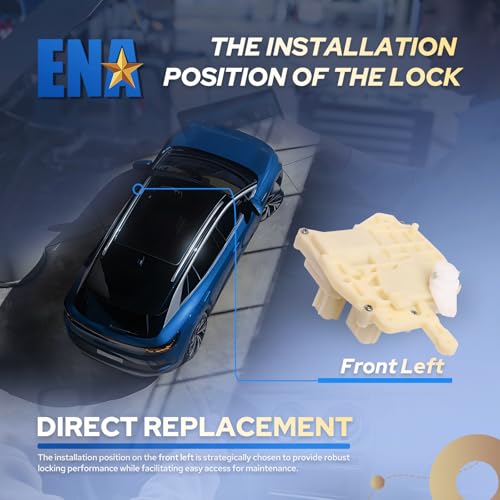 Image of ENA Front Left Driver Side Door Lock Latch Actuator Compatible with Honda Accord Civic CRV Fit Odyssey S2000 Insight Acura MDX TL CL 1999 2000 2001 2002 2003 2004 2005 Replacement for 72155-S5A-A01