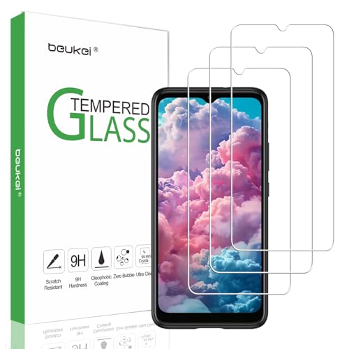 beukei (3 Pack Designed for Cloud Mobile Stratus C8 Screen Protector Tempered Glass, Touch Sensitive, 9H Hardness