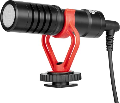 BOYA BY-MM1 Microfone de Vídeo Shotgun, Mini Microfone de Gravação Compacto...
