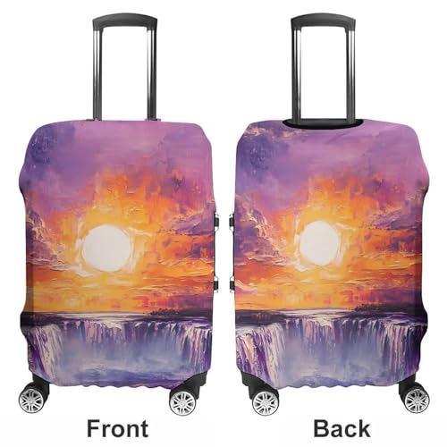 Victoria Falls Sunset Luggage Covers Washable Travel Suitcase Cover Elastic Baggage Protector3