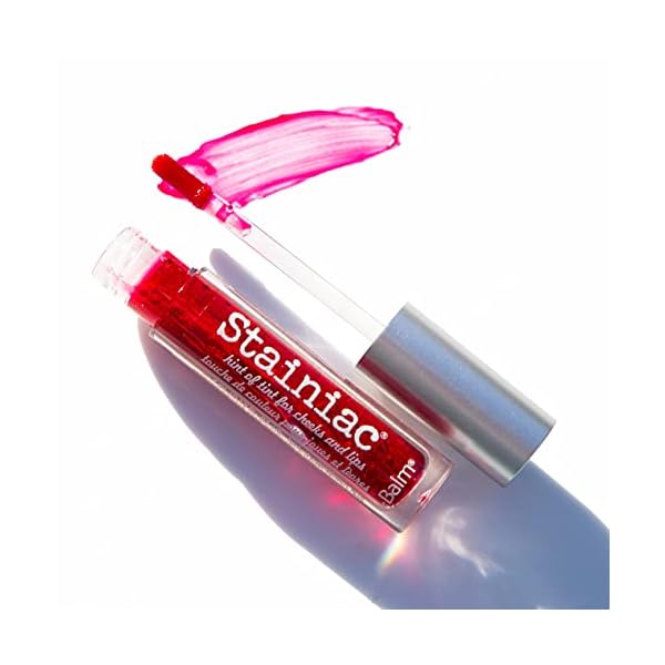 theBalm Stainiac Lip & Cheek Stain, Aloe-Infused Formula, Multi-Use, Buildable, Pigmented , 0.3 Fl Oz (Pack of 1)