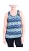 Women's Printed Bungee Activewear Yoga Workout Tank Top Gym Running Hiking Walk