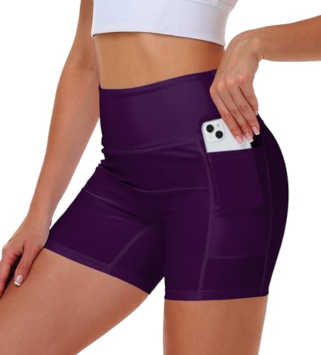 Image of AOBUTE Womens 9 inch /10 inch /11 inch Long Swim Board Shorts High Waisted UPF 50+ Biker Shorts with Pockets