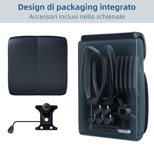 Asukale Ergonomischer Bürostuhl, Schreibtischstuhl, Chefsessel, Office Chair, PC Computerstuhl, mit...