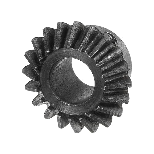 Image of HARFINGTON 2pcs Bevel Gear 1M 20 Teeth 12mm Shaft Hole 1:1 Tapered Bevel Pinion Gear 45# Steel 1.5 Module 90 Degree Steering Gear, for Hardware Mechanical Rotation