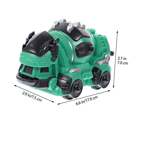 TOYANDONA 3 Pçs Dinossauros Brinquedos Veículo De Engenharia Dinossauros Carro Puxar Para Trás Carro