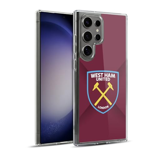 Carcasa flexible West Ham United FC para Samsung S23 Ultra: gel anticaídas y agarre antideslizante