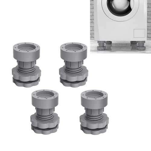 WIOEERS 4 Pack Washing Machine Leveling Feet,adjustable Furniture Risers,It is Suitable for Leveling Feet of Various Furniture and Electrical Appliances.