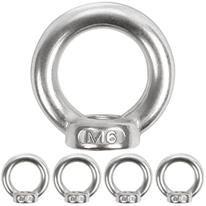 Leryati LY-24 Ringmutter M6 Edelstahl 5 Stück