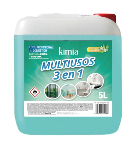 KIMIA | Limpieza Especial Baños y Sanitarios WC9 | Líquido Antical | Limpieza de WC, Grifos y Pasamanos | Elimina la Cal, Previene su Aparición y da Brillo | Para uso Doméstico e Industrial | 5L