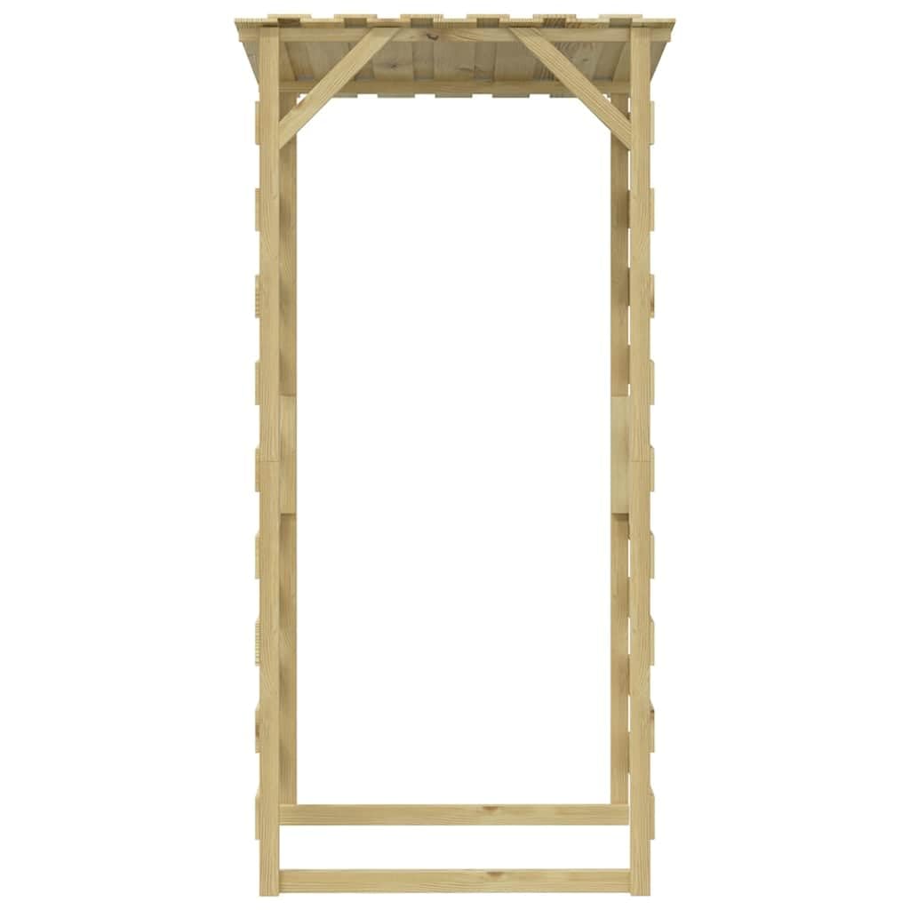 Pergola ogrodowa z dachem 3 szt. 100 x 90 x 200 cm wykonana z impregnowanego drewna sosnowego i litego drewna jodłowego, dekoracyjne drewniane schronienie na ścieżkach ogrodowych i na zewnątrz