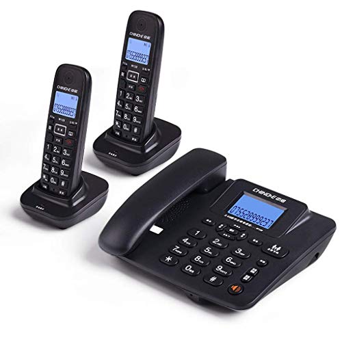Schnurgebundenes Telefon, digitales schnurloses Telefon-Set mit LCD-Display mit Anrufbeantworter Retro Vintage Antik Stil Home Decor Schreibtisch