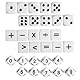 Loscrew Unterrichtswürfel 16mm Mathe Würfelspiele für Kinder 8-12 für Unterrichtsmaterial Acryl (10 Stück Mathe Operationswürfel + 10 Stück Zahlenwürfel + 10 Stück Punktwürfel)