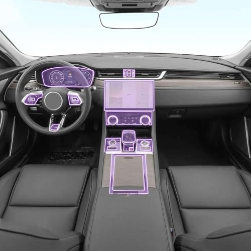 Film TPU Jaguar XFL 2021-2023 console centrale et écran protecteur anti-rayures
