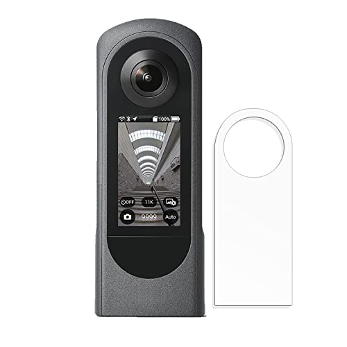MotoMoto �t�B���� RICOH THETA X �p�� �ی�t�B���� 9H���d�x(�K���X�t�B���� �Ɠ����̍��d�x) �t�B���� �w��h�~ ���{��