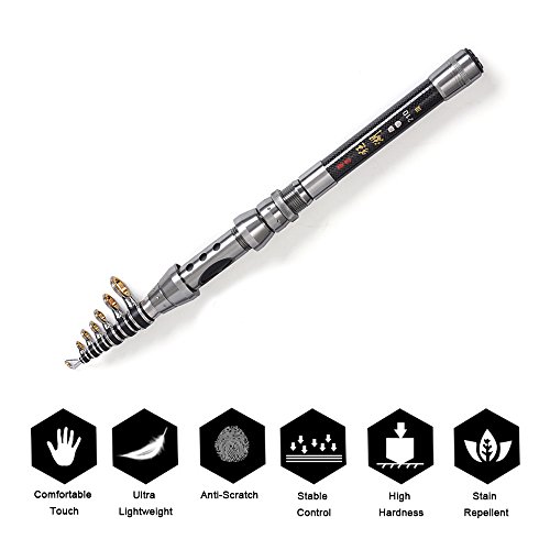 Doorslay Fishing Rod And Reel Combos, Carbon Fiber Fishing Pole Combo Set, Telescopic Rods Spinning Reels Lures Set With Carrier Bag For Freshwater Saltwater Kit Fishing Gifts For Men Women #TOP1