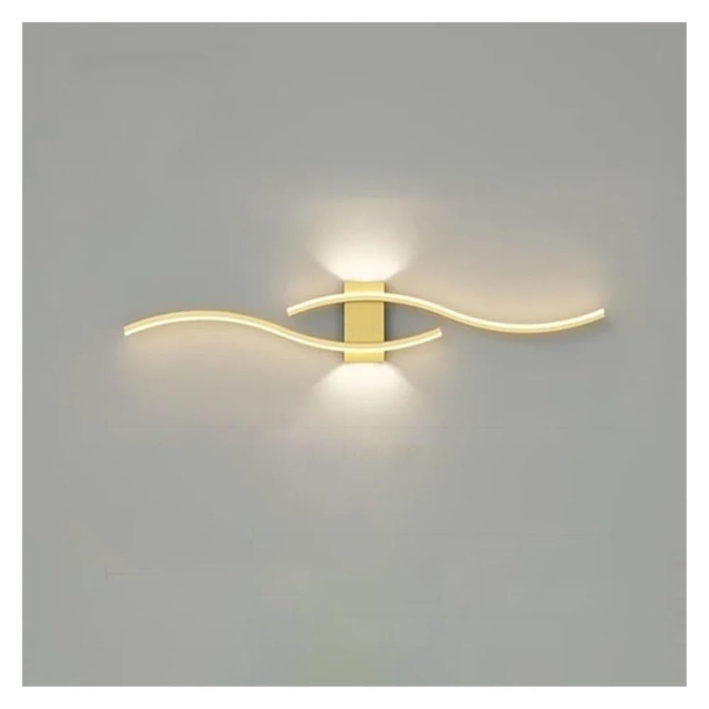 Aplique de pared LED con regulador de tres colores y cuerpo giratorio de metal para salón