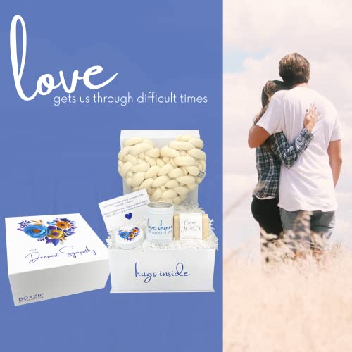 Sympathy Gift - Condolence Sympathy Gift Basket For Bereavement Grief Gifts Candle Pillow & Soap - Sorry For Your Loss Thinking Of You Grieving Care Package Gift Box For Women Men Friend #TOP6