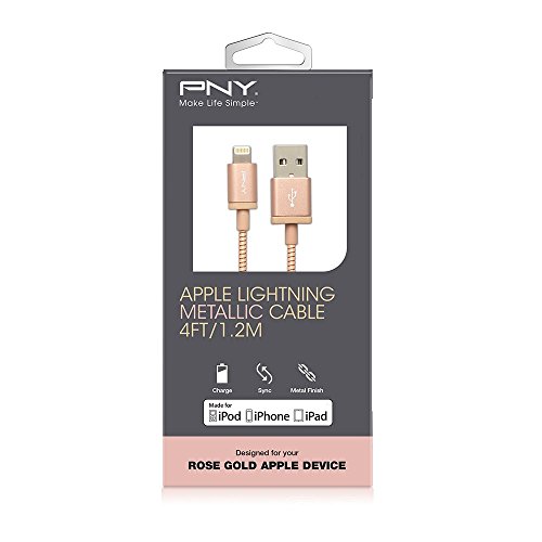 Câble USB A / Lightning 2. 1.2m FastCharge Métal Or PNY Neuf - vue 8