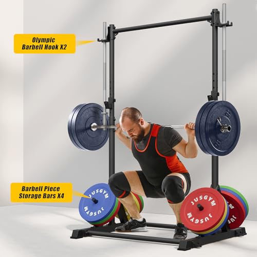 Jusgym Pull Up Station, Strength Training Workout Pull Up Bar Free Standing for Home Gym, Adjustable Heavy Duty Pullup Bar Station Outdoor/Indoor, 600LBS Weight Capacity by Jusgym - Image 7