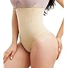 Nebility-Women-Butt-Lifter-Shapewear-Hi-Waist-Tummy-Slimmer-Thong-Panty-Seamless-Body-Shaper-Shorts Nebility Women Butt Lifter Shapewear Hi-Waist Tummy Slimmer Thong Panty Seamless Body Shaper Shorts (M/L, Beige(Thong Panty))