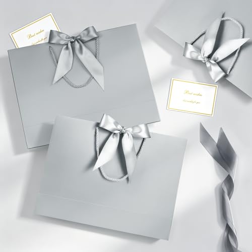 Image of JMANNI Gift Bags with Handles, 13 inch Medium Gift Bags with Tissue Paper
