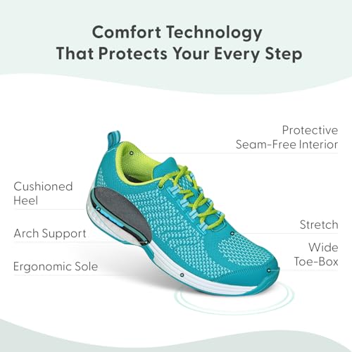 Image of Orthofeet Women's Orthopedic Stretch Knit Walking Sneaker