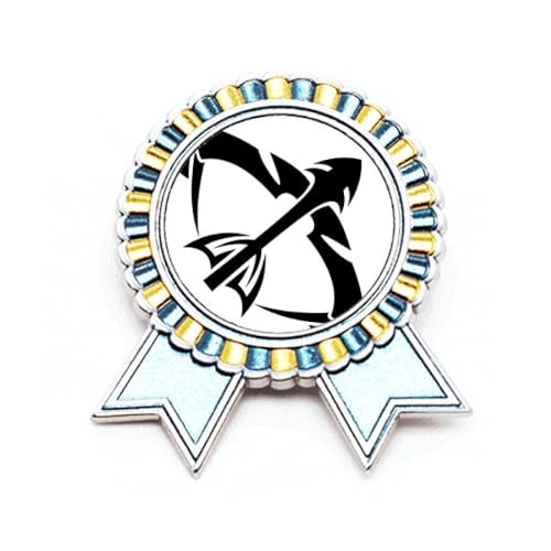 Broche constellation Sagittaire médaille zodiaque métal taille M pour blazer