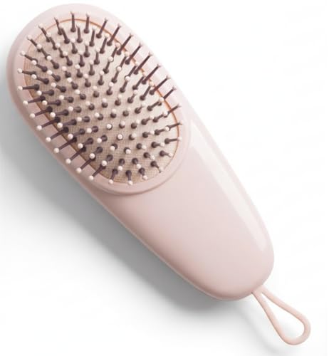 Image of HOOPOES Mini Hair Brush for Men, Women & Kids - Detangling Hair Brush - Ultra-Soft IntelliFlex Bristles Brush for Natural, Curly, Straight, Wet or Dry Hair (Medium)