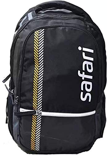 Image of Safari Sprint 2 Black, 3 Compartment, Mega Size, Laptop Compatible with rain Cover 37 L Laptop Backpack (Black)