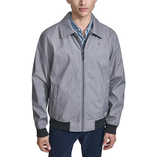 Image of Tommy Hilfiger Mens Classic Soft-shell Bomber Jacket