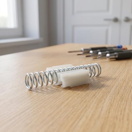 Kit de 4 piezas de herrajes para puertas plegables, pestillos para puertas de gabinete para reparación de puertas plegables de clóset, accesorios para interiores de clóset miniatura 4