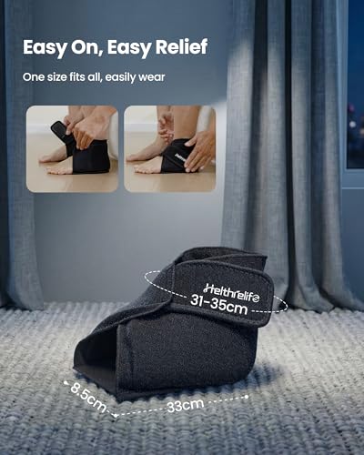 Image of Heel Plantar Fasciitis ice Pack with 2-Layer Cooling Gel for 30-Min Cold Therapy, Ankle Foot Reusable Ice Pack Wrap for Achilles Tendonitis, Sprained Ankles, Swelling, Foot Pain Relief (2, PRO)