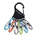 Nite Ize KeyRack Steel S-Biner - Plastic Key Carabiner Organizer with 6 S-Biners - Keychain Accessories to Hold Keys Securely and Separately