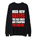 Honey GD Women Unisex Letter Printed Long Sleeve Shirt