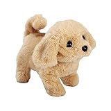 ♒【Posso scodinzolare】 Stai ancora comprando dei noiosi peluche o bambole per le tue bambine e i tuoi ragazzi? Sono un simpatico animale robot parlante! Basta dare una pacca e ti ripeterò tutto quello che hai detto. Posso ancora camminare e scodinzolare!