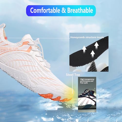 Image of Hike Barefoot Shoes Women Men Pro Water Footwear Wide Toe Box Non-Slip Unisex Athletic Outdoor Running Shoes