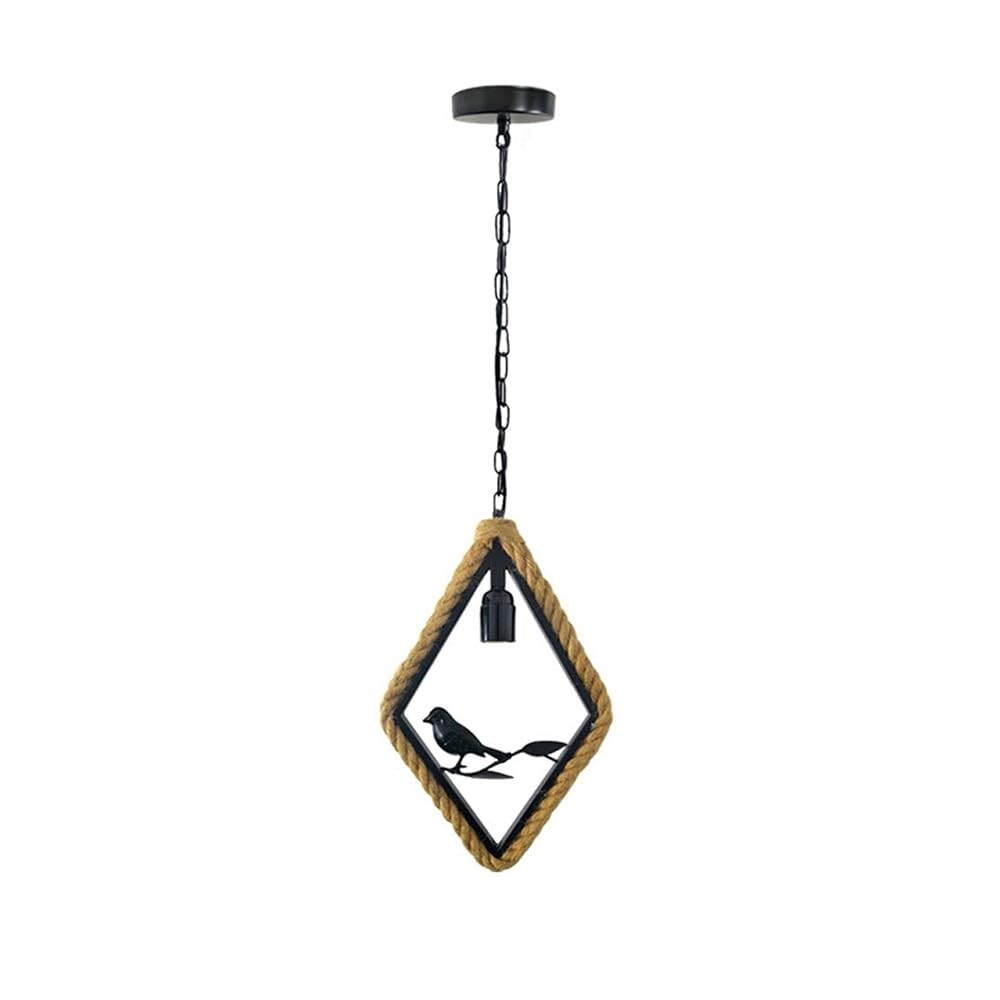 Suspension chanvre rétro Oiseau Rowith réglable pour café