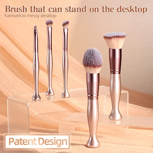 BS-MALL-Makeup-Brushes-Stand-Up-Premium-Synthetic-Foundation-Powder-Concealers-Eye-Shadows-14rose BS-MALL-Makeup-Brushes-Stand-Up-Premium-Synthetic-Foundation-Powder-Concealers-Eye-Shadows-14rose