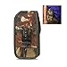Reiko Wireless Vertical Heavy Duty Rugged Phone Pouch with Metal Logo and Velcro & Leaves Pattern Inner Size: 6.44X3.49X0.73 (Fits Phone with Case) - Camouflage