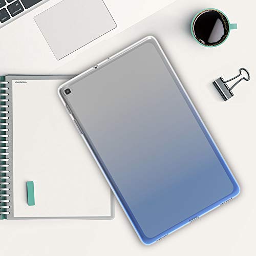 kwmobile-Carcasa-Compatible-con-Samsung-Galaxy-Tab-A-101-2019-Funda-para-Tablet-de-TPU-Bicolor-Azul-OscuroTransparente